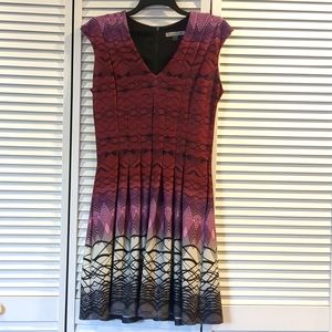 Danny and Nicole Cap Sleeve Scuba Fit And Flare Dress Size 12